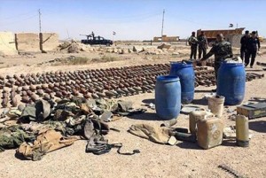 Les forces irakiennes découvrent une usine de fabrication d'explosifs appartenant aux terroristes de Daech dans la ville de Ramadi 1