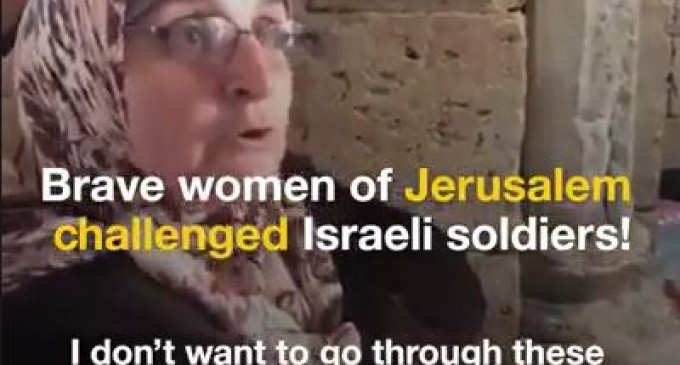 Regardez ces courageuses femmes palestiniennes ont défient ces soldats israéliens