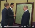 [Vidéo] Le président syrien Bachar el-Assad offre un tableau au président russe Vladimir Poutine pendant sa visite