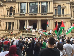 Sydney, Australie, se tient pour Jérusalem.1