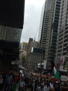 Sydney, Australie, se tient pour Jérusalem.4