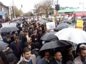 Aujourd'hui encore des millions d'iraniens manifestent leur soutien dans toutes les villes d'Iran4