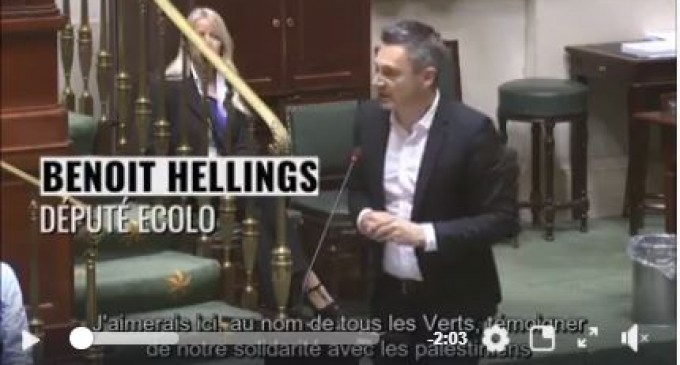 La SUPERBE intervention de Benoit Hellings à la Chambre des représentants en Belgique concernant la décision de Trump sur Jérusalem !