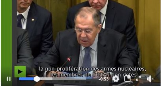 Lavrov : «L’armée US entraîne des Etats européens à utiliser des armes nucléaires contre la Russie»