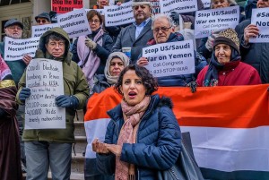 Une manifestation à New York contre la visite du prince criminel saoudien Mohammed bin salman14