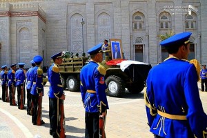 Des photos du cortège funèbre du président yéménite Saleh Al-Samad 15