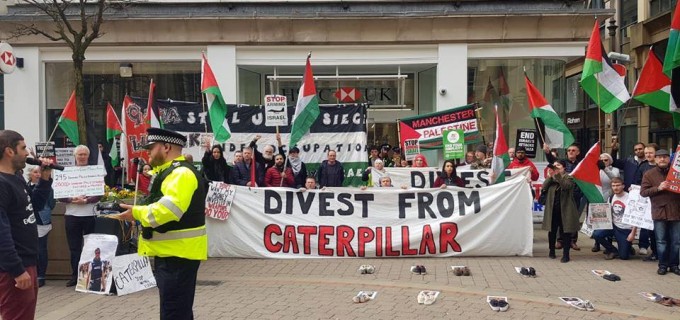 De nombreux anglais à Manchester ont défilé samedi en solidarité avec la Grande Marche du Retour à Gaza