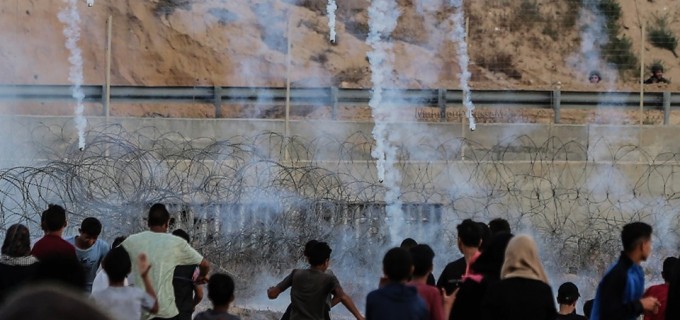 Scènes de la 59 ème manifestation de la Grande Marche du Retour à Gaza