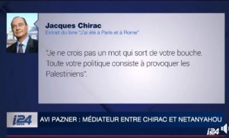 J. Chirac à Netanyahou :  » Je ne crois pas un mot qui sort de votre bouche. Toute votre politique consiste à provoquer les Palestiniens »