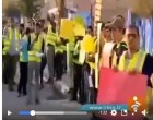 Les étudiants iraniens manifestent devant l’ambassade de France à Téhéran en solidarité avec les gilets jaunes et pour dénoncer le régime de Macron.