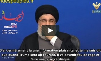 Nasrallah : l’Iran triomphe, Trump est au bord de la crise cardiaque