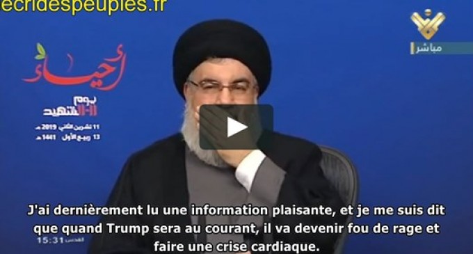 Nasrallah : l’Iran triomphe, Trump est au bord de la crise cardiaque