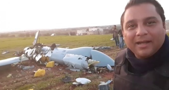 VIDÉO : L’armée syrienne abat un drone militaire turc à Idlib