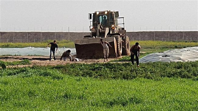 Un palestinien sauvagement écrasé par un bulldozer sioniste!