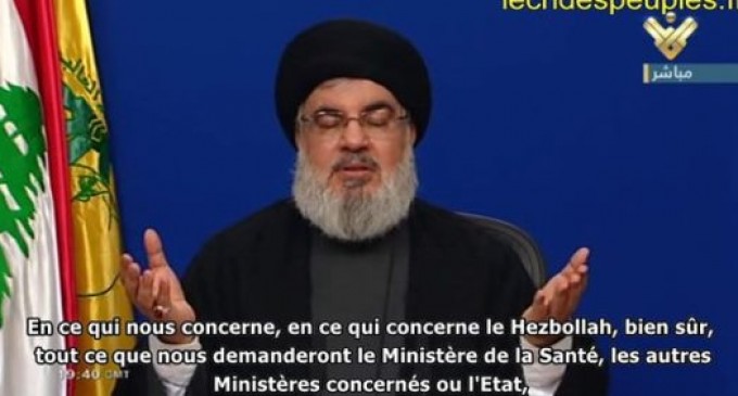 Nasrallah : « 20 000 personnels soignants du Hezbollah sont déjà engagés dans la lutte contre le coronavirus »