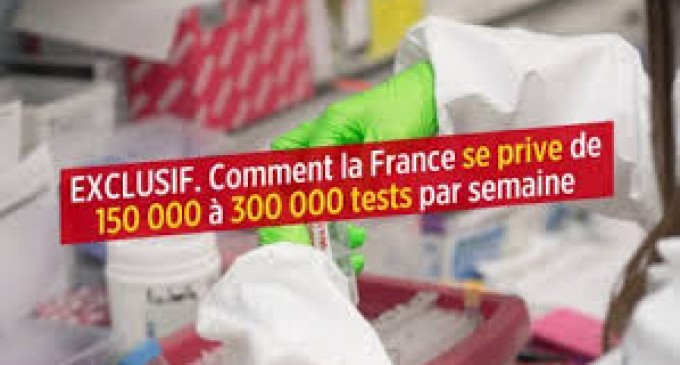 La France se prive de 150 000 à 300 000 tests par semaine!