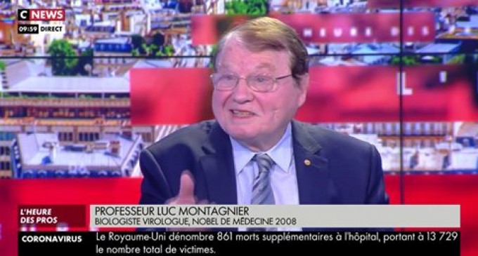 Le professeur Luc Montagnier (prix Nobel de médecin) affirme que le COVID-19 a été fabriqué en laboratoire  en y injectant le VIH.