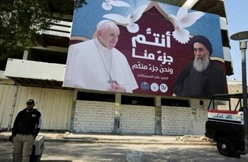 Le pape François rencontre le Grand Ayatollah Ali al-Sistani à Najaf