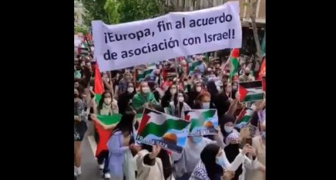 Espagne, à Madrid pour la Palestine. (15/05/2021)