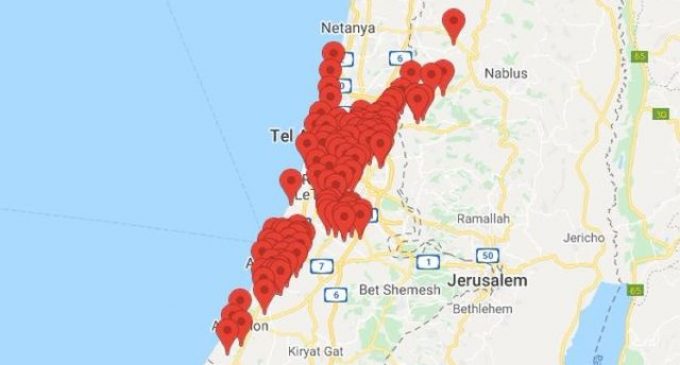 Le barrage de roquettes lancé actuellement autour de Tel Aviv est le plus important de tous.