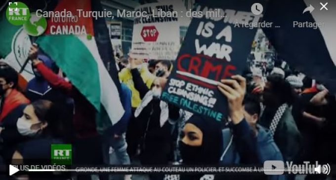 Manifestations dans le monde pour la Palestine et contre les tyrans sionistes.