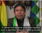 Le vice-président bolivien David Choquehuanca demande que les responsables israéliens soient traduits en justice pour leurs crimes contre le peuple palestinien.