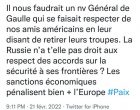 « les Russes ne font que se défendre après plus de 30 ans d’actes agressifs de l’OTAN »