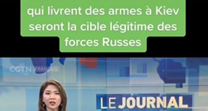 Conflit Russie/Ukraine : Ceux qui livrent des armes à Kiev seront les cibles légitime des forces Russes