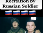 Soldat russe récitant le verset sur le  millenium